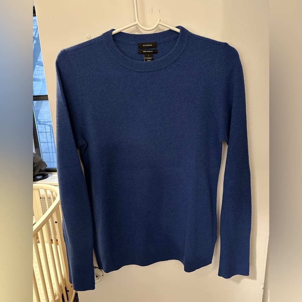 100% Cashmere Halogen Crewneck Sweater